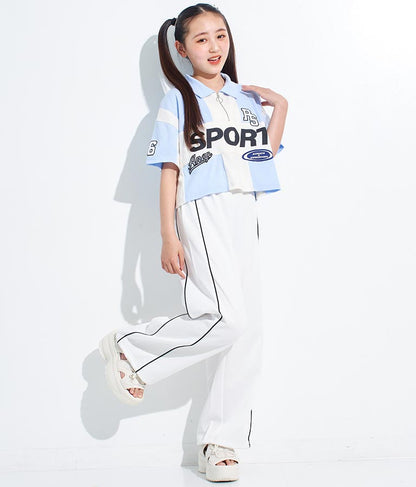 ANAP R+S【 リラスポ 】ハーフジップ ユニフォーム トップス ( ユニセックス アイテム、吸水速乾加工) 913-7485