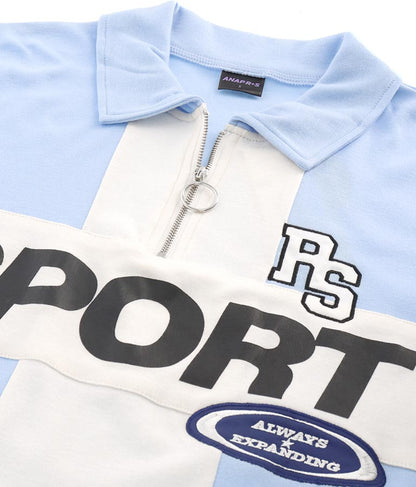 ANAP R+S【 リラスポ 】ハーフジップ ユニフォーム トップス ( ユニセックス アイテム、吸水速乾加工) 913-7485