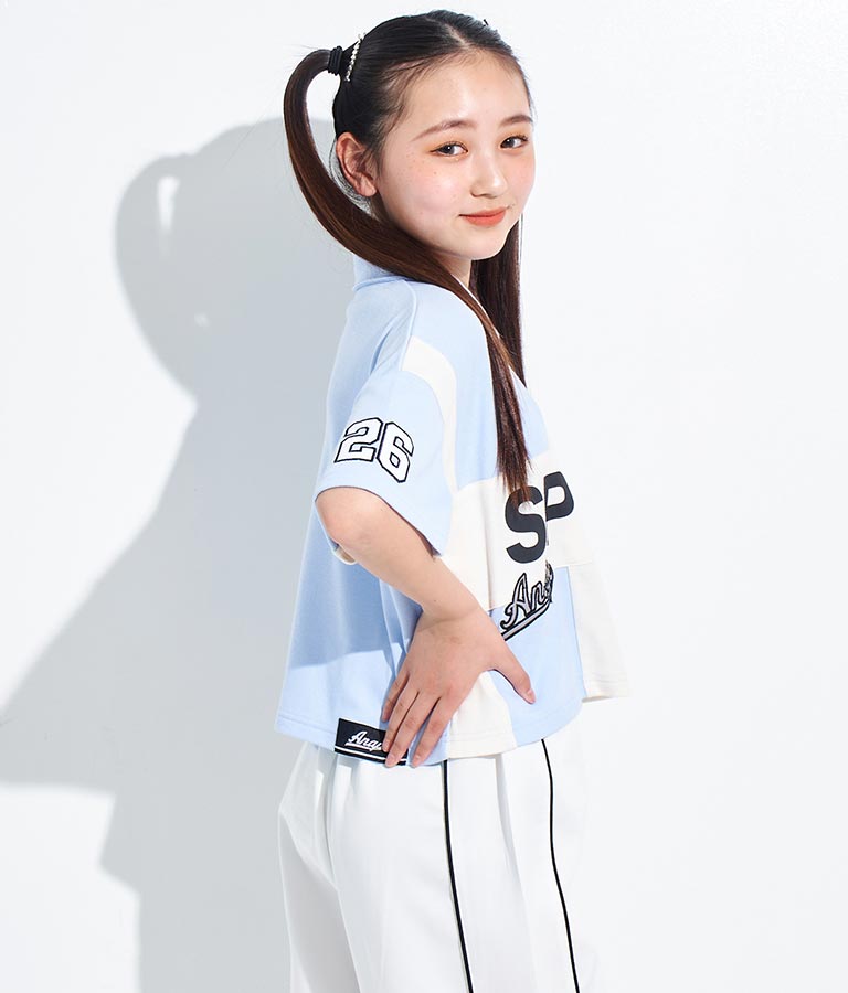 ANAP R+S【 リラスポ 】ハーフジップ ユニフォーム トップス ( ユニセックス アイテム、吸水速乾加工) 913-7485