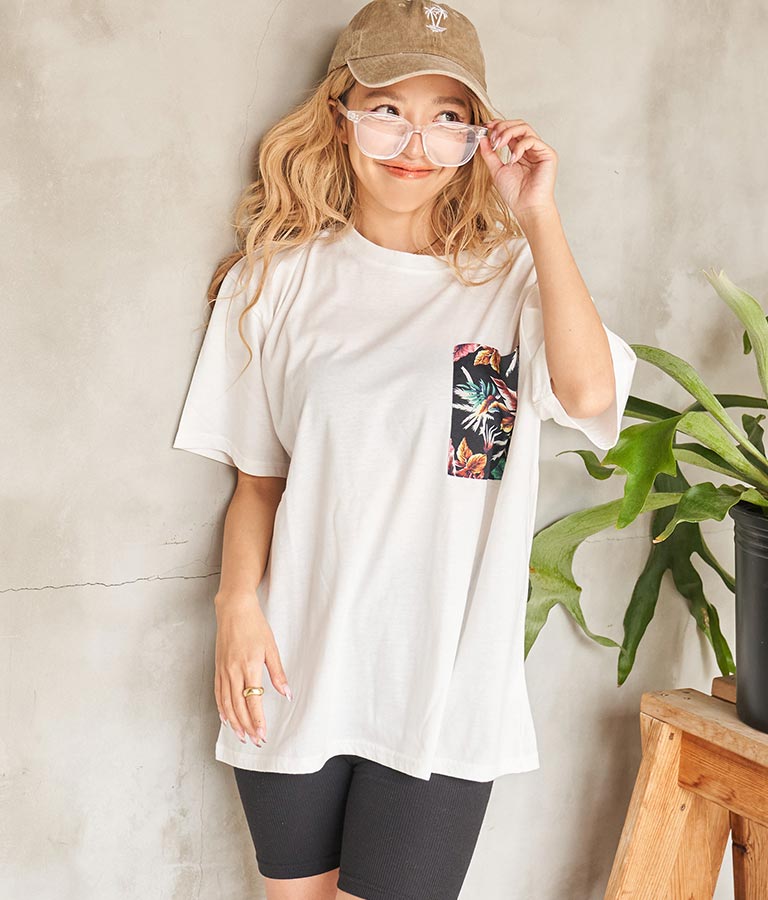 アロハ リゾート ポケット Tシャツ