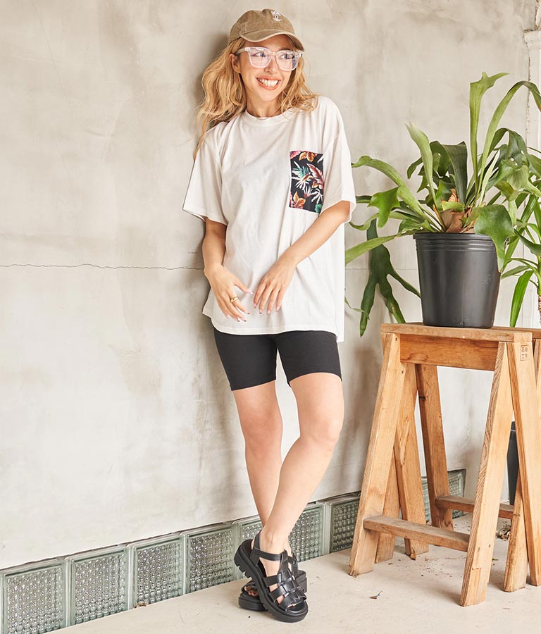 アロハ リゾート ポケット Tシャツ 853-5851