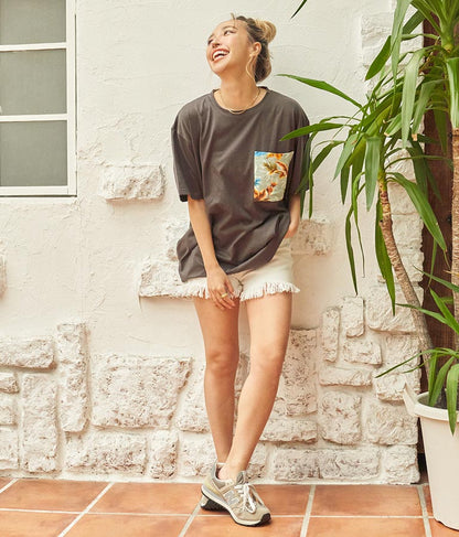 アロハ リゾート ポケット Tシャツ 853-5851