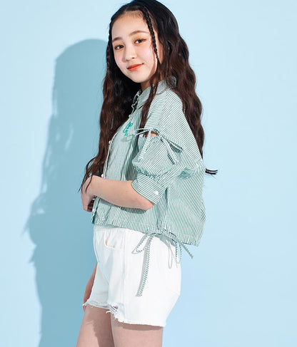 袖 ボリューム デザイン シャツ