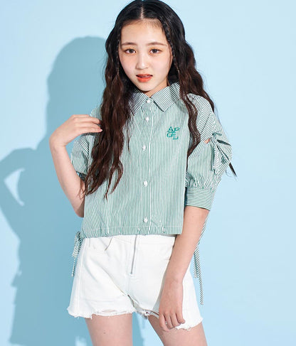 袖 ボリューム デザイン シャツ 913-7368