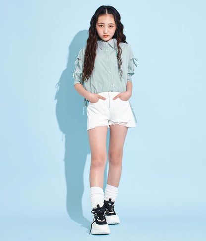 袖 ボリューム デザイン シャツ 913-7368