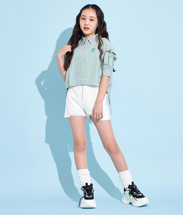 袖 ボリューム デザイン シャツ 913-7368