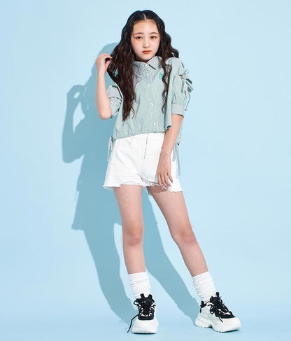 袖 ボリューム デザイン シャツ 913-7368