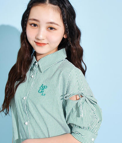 袖 ボリューム デザイン シャツ 913-7368