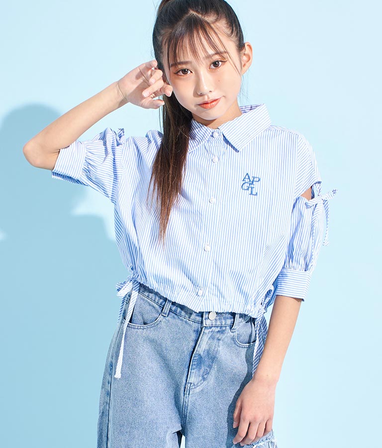 袖 ボリューム デザイン シャツ 913-7368