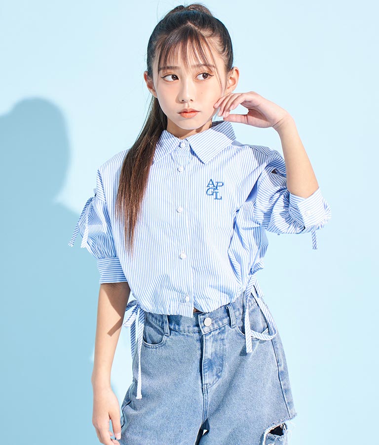 袖 ボリューム デザイン シャツ 913-7368