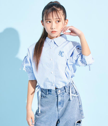 袖 ボリューム デザイン シャツ 913-7368