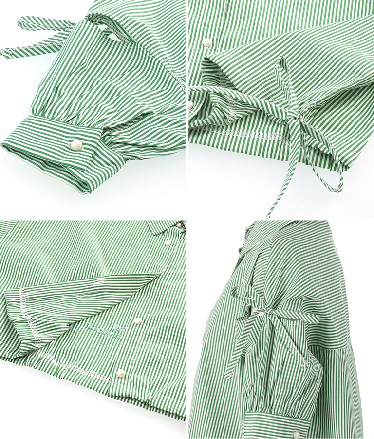 袖 ボリューム デザイン シャツ 913-7368