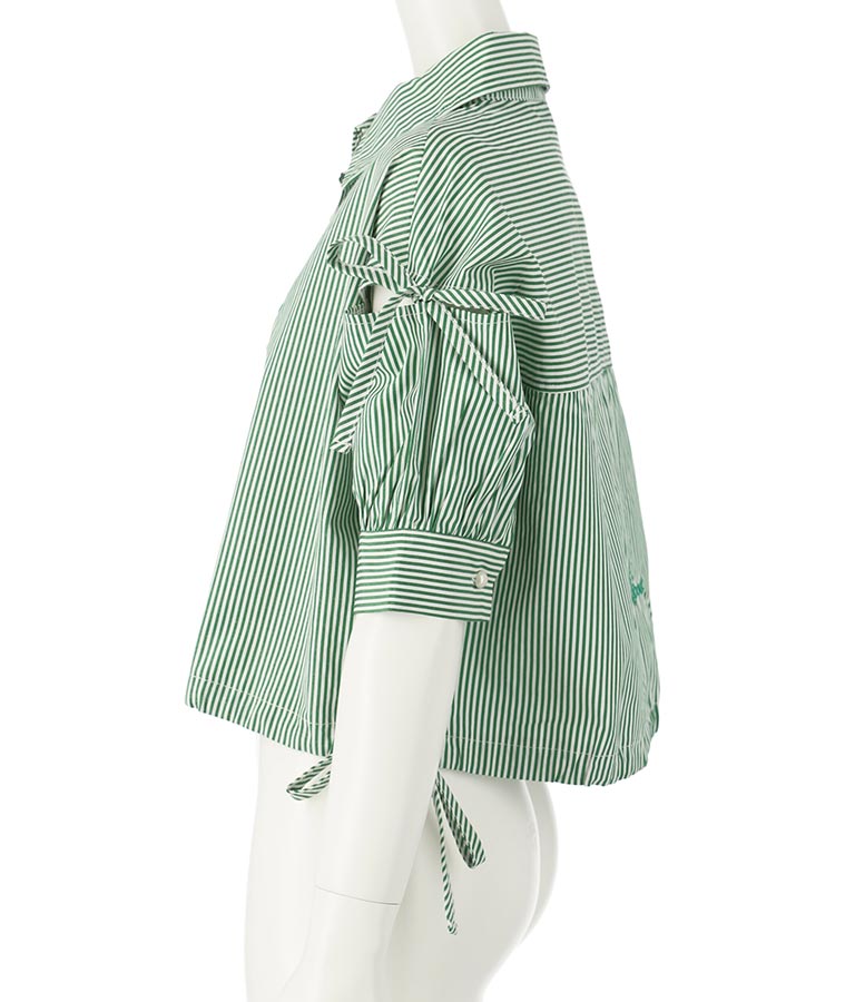 袖 ボリューム デザイン シャツ 913-7368