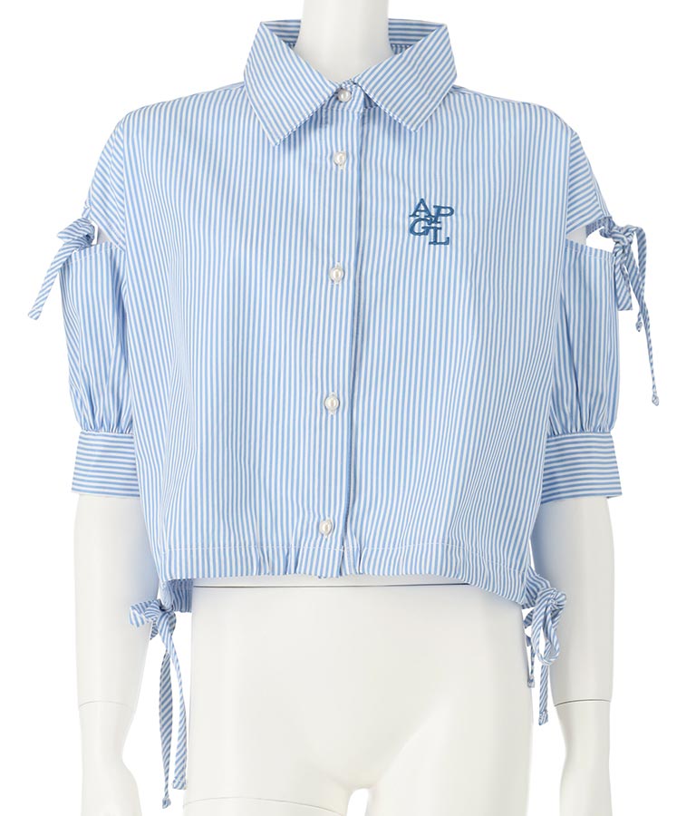 袖 ボリューム デザイン シャツ 913-7368