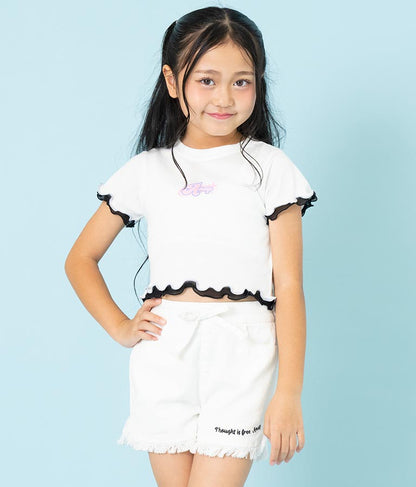チュール メロー ミニ トップス Tシャツ 423-3280