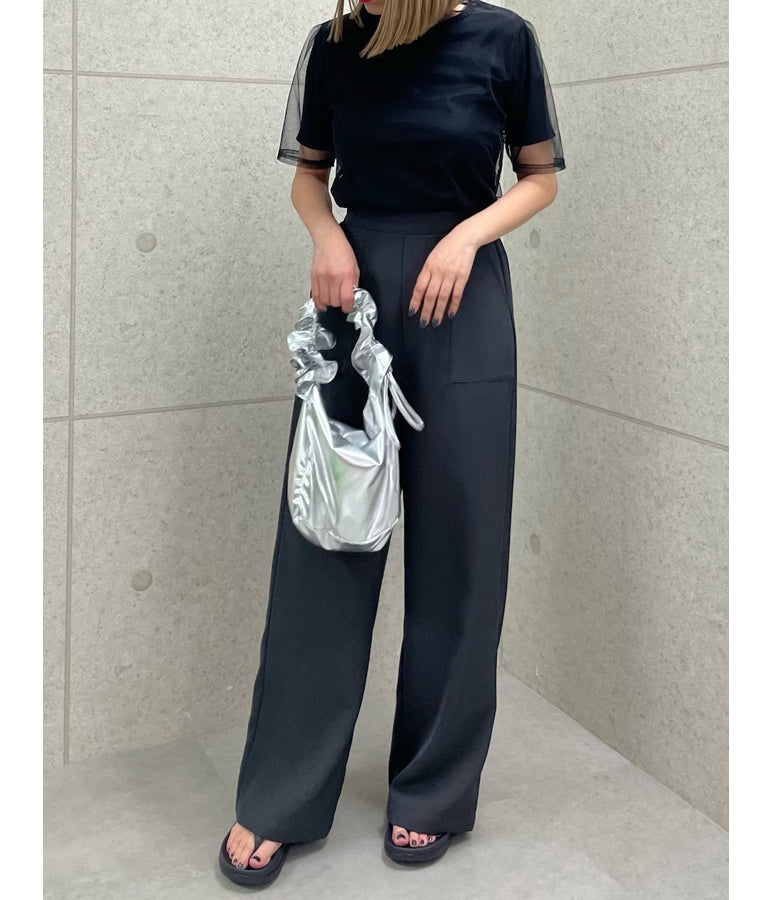 チュール × テレコ リブ Tシャツ セット 793-9170