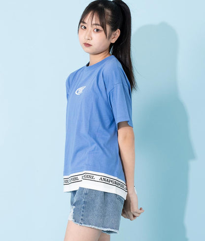 フェイクレイヤード トップス Tシャツ 913-7369