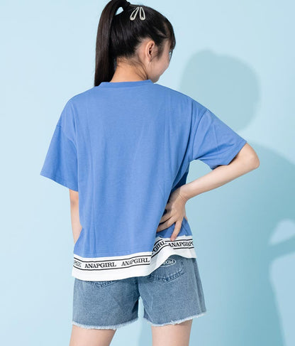 フェイクレイヤード トップス Tシャツ 913-7369