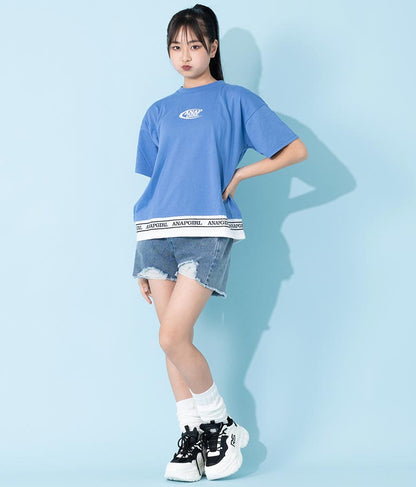 フェイクレイヤード トップス Tシャツ 913-7369