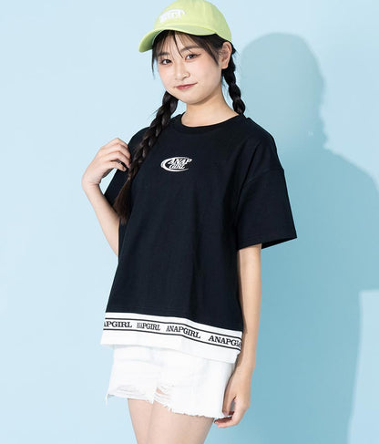 フェイクレイヤード トップス Tシャツ 913-7369