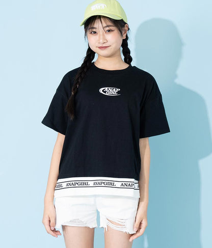 フェイクレイヤード トップス Tシャツ 913-7369