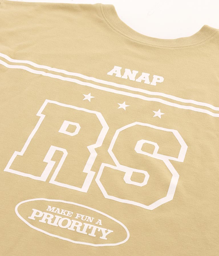 ANAP R+S【 リラスポ 】前後 2WAY BIG Tシャツ ( ユニセックス アイテム、吸水速乾加工 ) 913-7518