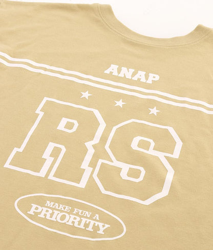 ANAP R+S【 リラスポ 】前後 2WAY BIG Tシャツ ( ユニセックス アイテム、吸水速乾加工 ) 913-7518