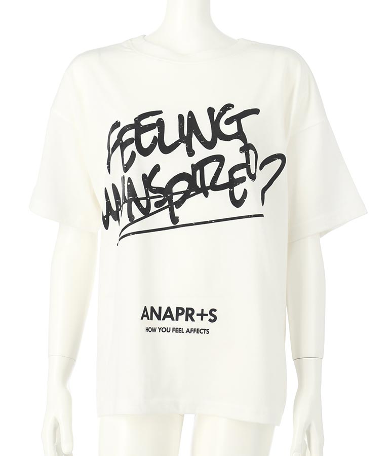 ANAP R+S【 リラスポ 】前後 2WAY BIG Tシャツ ( ユニセックス アイテム、吸水速乾加工 ) 913-7518