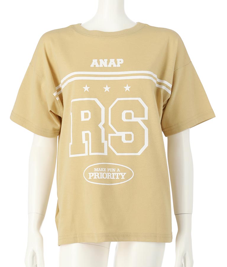 ANAP R+S【 リラスポ 】前後 2WAY BIG Tシャツ ( ユニセックス アイテム、吸水速乾加工 ) 913-7518