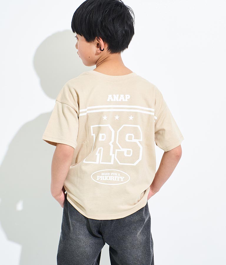 ANAP R+S【 リラスポ 】前後 2WAY BIG Tシャツ ( ユニセックス アイテム、吸水速乾加工 ) 913-7518