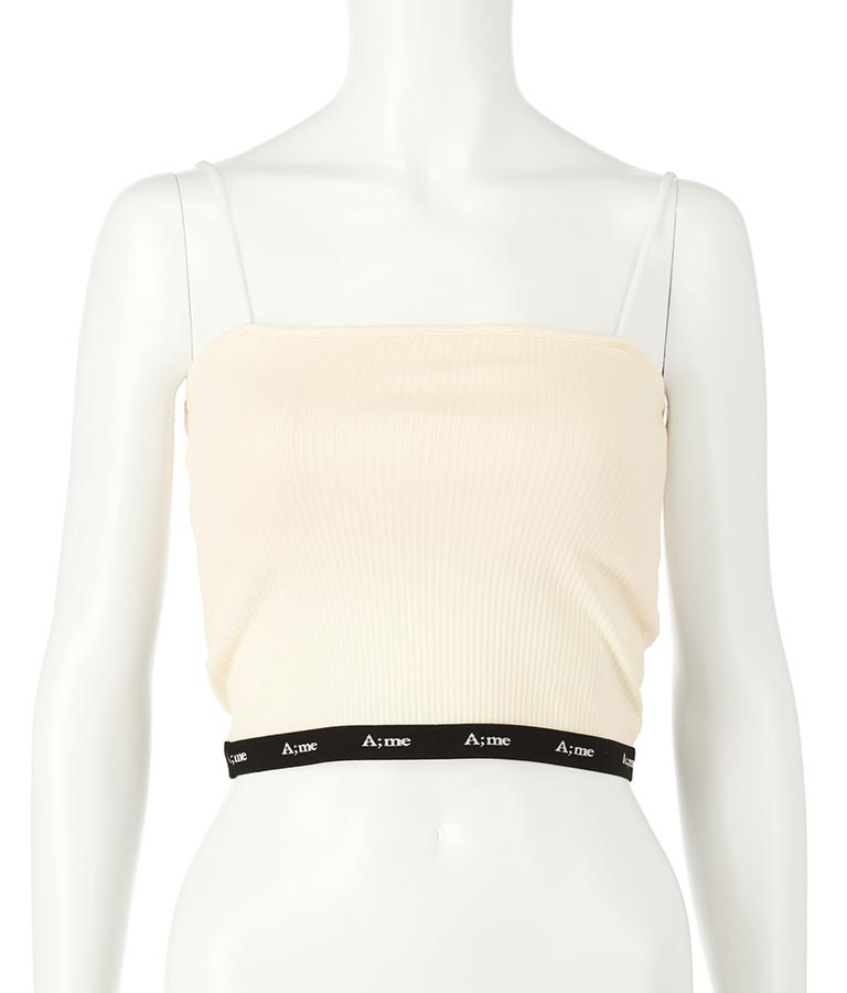 【ティーンズライン】ジャガード テープ ロゴ ブラトップ （M、Lサイズ展開） 913-7507