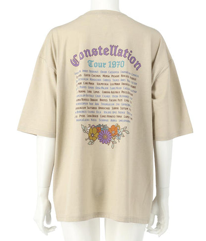 SUN&FLOWER プリント 半袖 ビッグ Tシャツ 853-5870