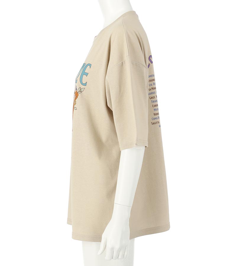 SUN&FLOWER プリント 半袖 ビッグ Tシャツ 853-5870