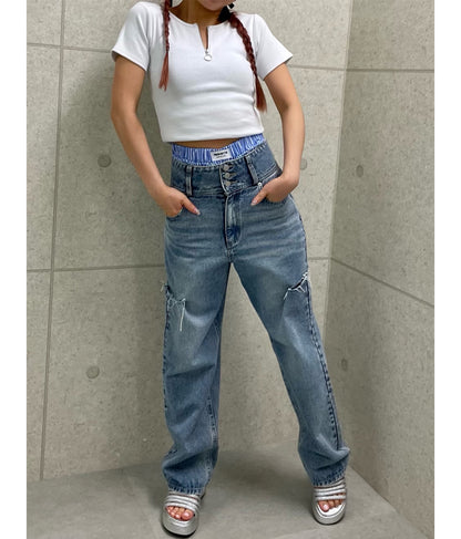 ストライプ イージー ショート パンツ 152-5558