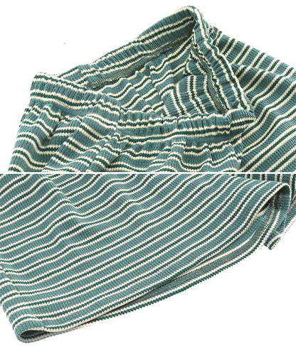 ワッフル ボーダー ソフト フレア ショートパンツ 852-5889