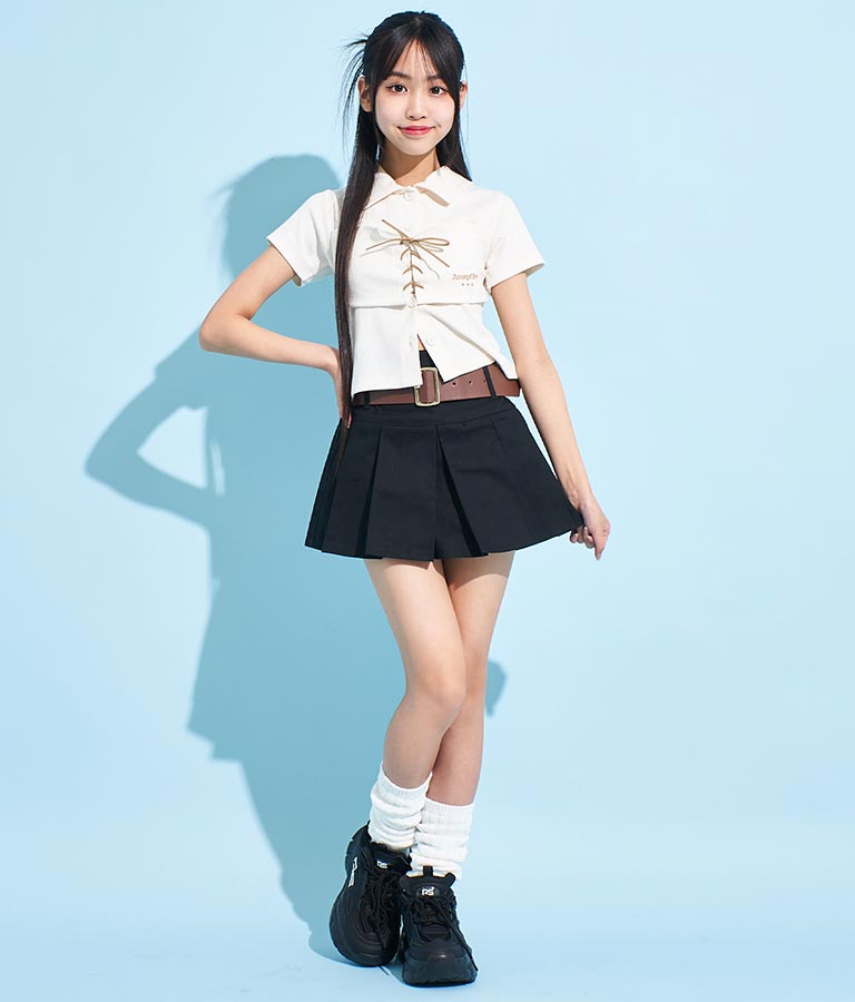 ビスチェ 見え エリ付き トップス 913-7511