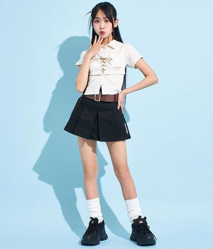 ビスチェ 見え エリ付き トップス 913-7511