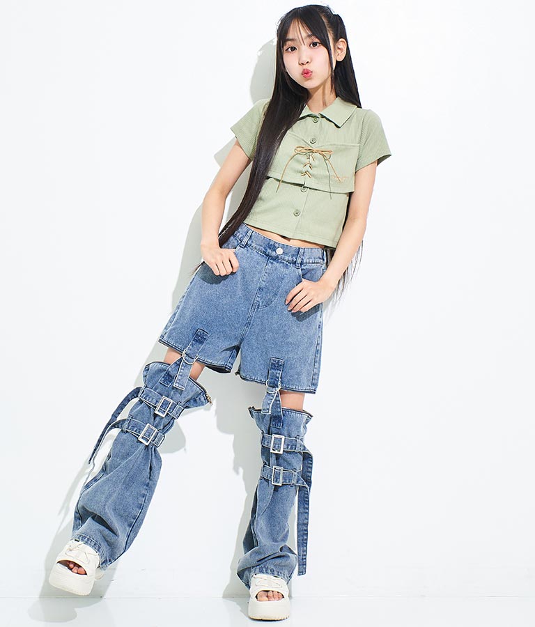 ビスチェ 見え エリ付き トップス 913-7511