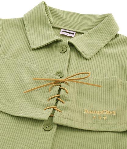 ビスチェ 見え エリ付き トップス 913-7511