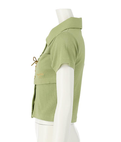 ビスチェ 見え エリ付き トップス 913-7511