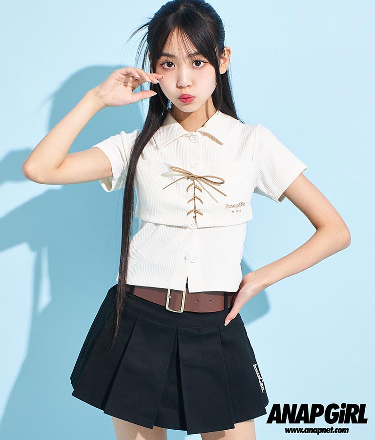 ビスチェ 見え エリ付き トップス 913-7511