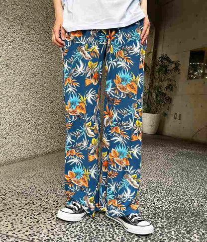 アロハ リゾート ユッタリ ワイド パンツ 852-5852