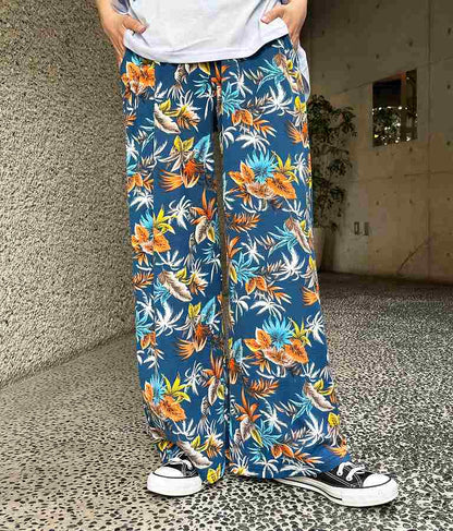 アロハ リゾート ユッタリ ワイド パンツ 852-5852