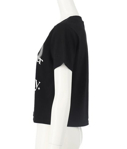 ハート スプレー メッセージ プリント Tシャツ 913-7496