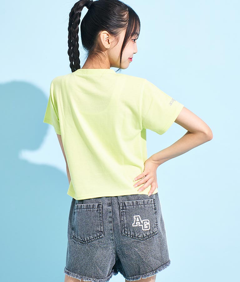 ハート スプレー メッセージ プリント Tシャツ 913-7496