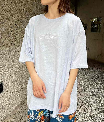 ALOHA HONOLULU プリント ビッグ Tシャツ 853-5860