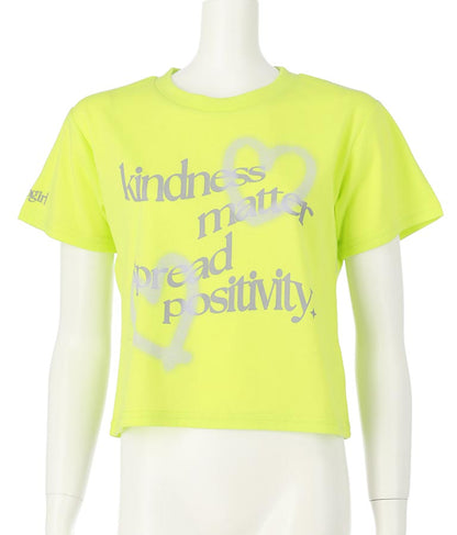 ハート スプレー メッセージ プリント Tシャツ 913-7496