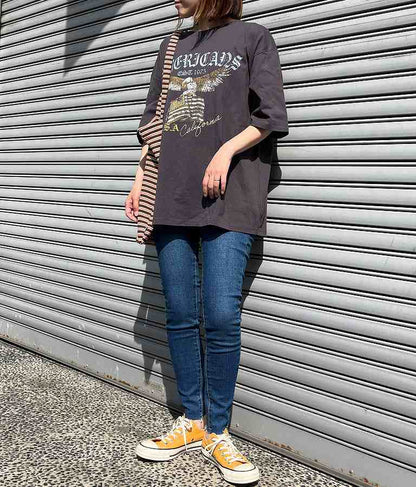 イーグル プリント コットン ビッグ Tシャツ 853-5861