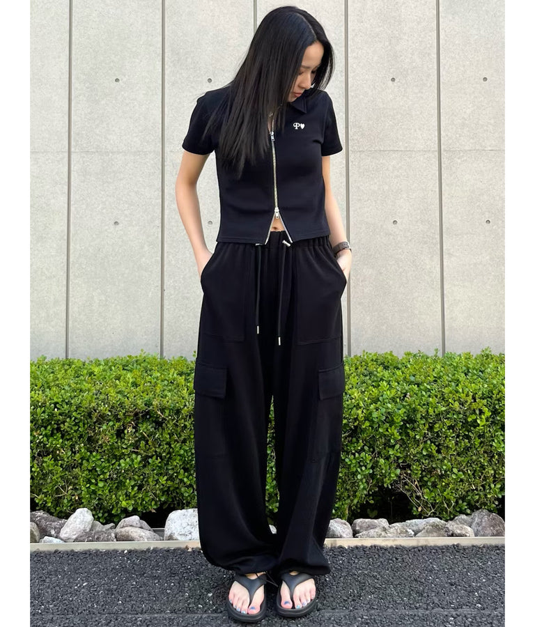 ウエストスピンドルナイロンカーゴパンツ 792-9070