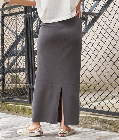 バック スリット リブ ロング スカート 852-5885